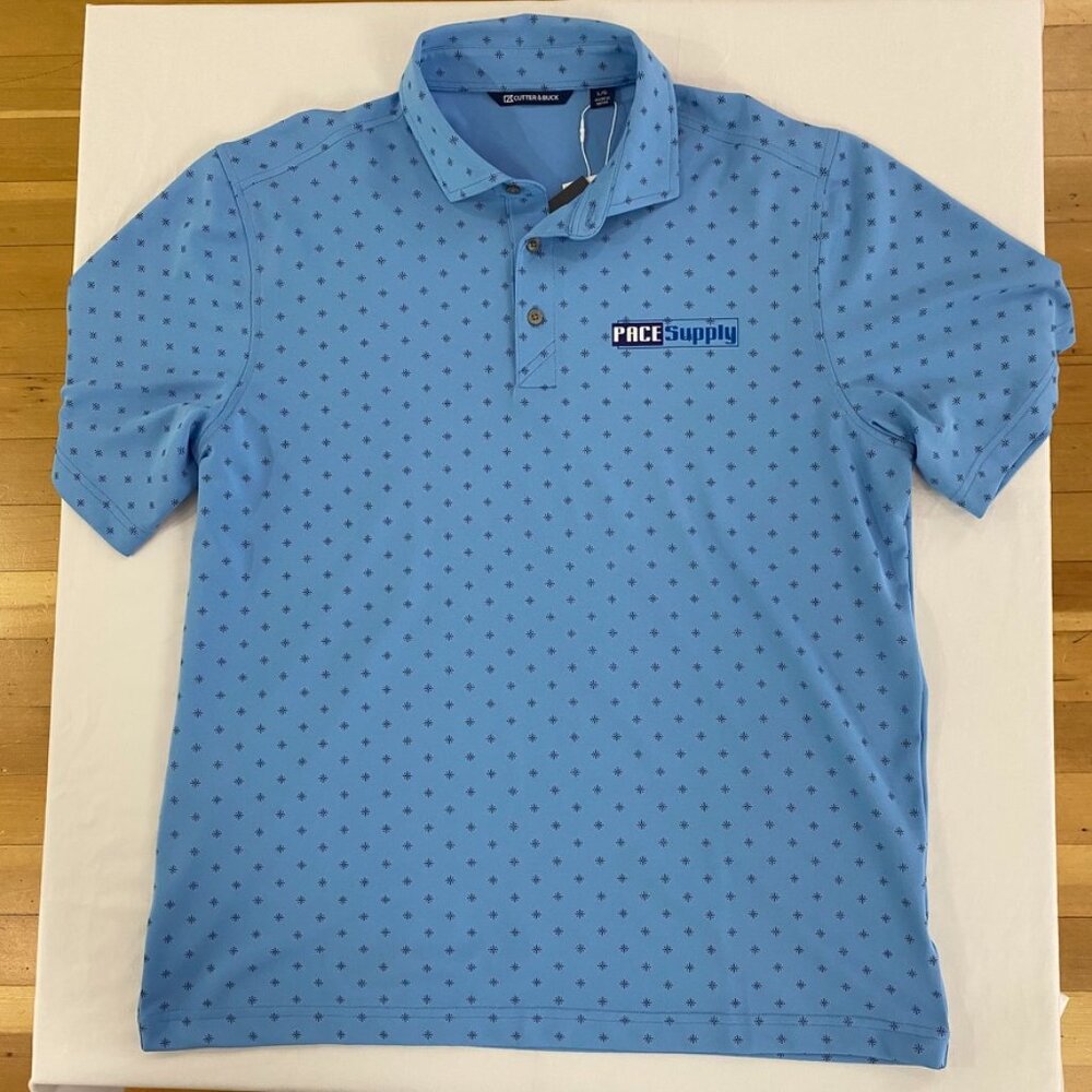 New with Tags Cutter & Buck Men's Virtue Eco Pique Recycled Golf Polo Large